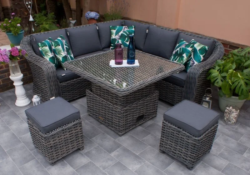 JPS Chartered Surveyors - Outdoor Garden Furniture Auction | Dining Sets, Lounge Sets, Companion Bench, Armchair Sets and Parasols - Auction Image 1
